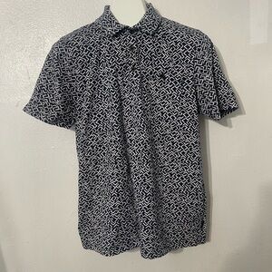 Ted Baker London men Black and White Patterned Shirt